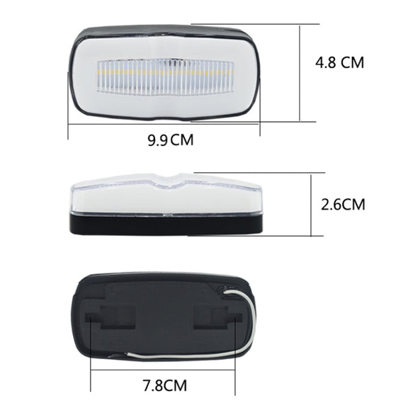 2 PCS MK-190 Truck LED Side Marker Light (Red Light)