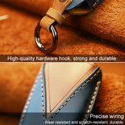 For Chevrolet Car Cowhide Leather Key Protective Cover Key Case, Five Keys Version (Brown)