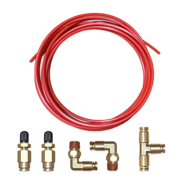 18 Feet 1/4 inch Air Hose Pipe Tube Kit with 1/4 NPT Elbow Fitting - Engine Fittings by PMC TechLife | Online Shopping South Africa | PMC TechLife | Buy Now Pay Later Mobicred