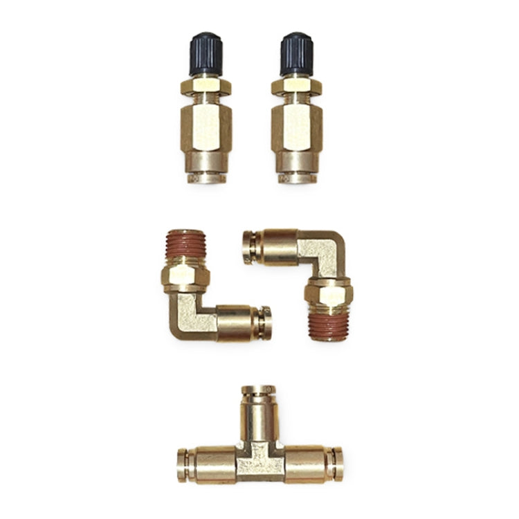 18 Feet 1/4 inch Air Hose Pipe Tube Kit with 1/4 NPT Elbow Fitting - Engine Fittings by PMC TechLife | Online Shopping South Africa | PMC TechLife | Buy Now Pay Later Mobicred