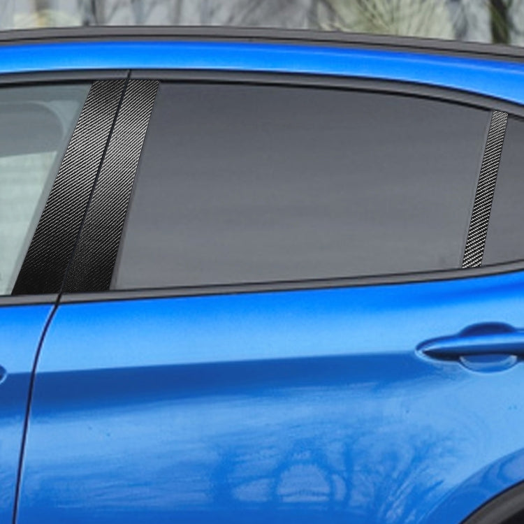 For Alfa Romeo Giulia Carbon Fiber Car B / C / Middle Pillar Door Window Decorative Sticker,Left and Right Drive Universal - Decorative Strip by PMC TechLife | Online Shopping South Africa | PMC TechLife | Buy Now Pay Later Mobicred