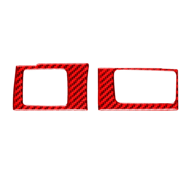 2 PCS Set for Honda CRV 2007-2011 Carbon Fiber Car Central Control Card Box Panel Decorative Sticker, Right Drive (Red) - Car Interior Mouldings by PMC TechLife | Online Shopping South Africa | PMC TechLife | Buy Now Pay Later Mobicred