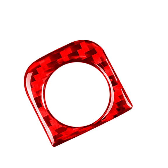 2 PCS Set for Honda CRV 2007-2011 Carbon Fiber Car Glove Box Opening Frame Decorative Sticker, Left Drive (Red)