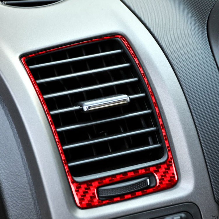 2 PCS Set for Honda CRV 2007-2011 Carbon Fiber Car Side Air Outlet Frame Decorative Sticker,Left and Right Drive Universal (Red) - Car Interior Mouldings by PMC TechLife | Online Shopping South Africa | PMC TechLife | Buy Now Pay Later Mobicred