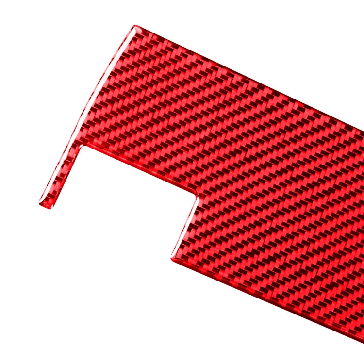 For Honda CRV 2007-2011 Carbon Fiber Car Co-pilot Glove Box Panel Decorative Sticker,Left Drive (Red)