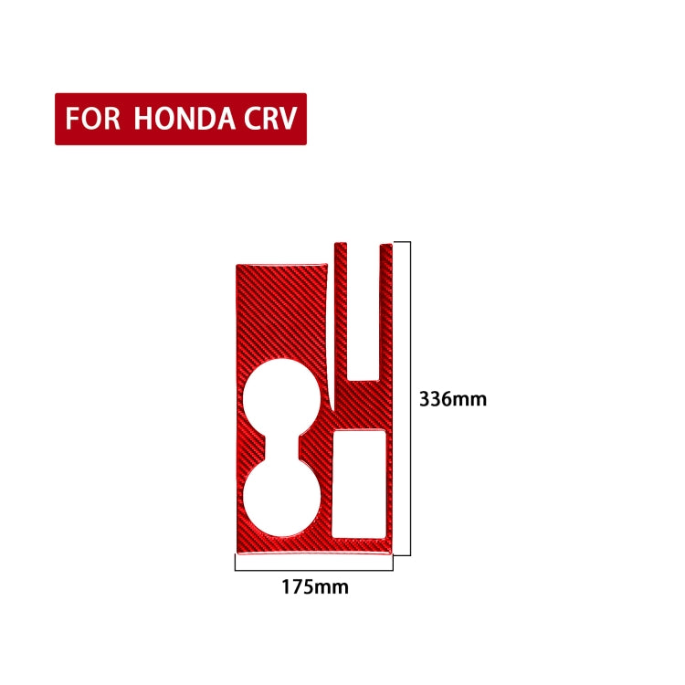 For Honda CRV 2007-2011 Carbon Fiber Car Water Cup Holder Panel Decorative Sticker, Right Drive (Red) - free shipping - PMC TechLife - Order now!