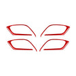 Car Carbon Fiber Inside Door Handle Decorative Sticker for Mazda CX-5 2017-2018, Left and Right Drive (Red) - Car Interior Mouldings by PMC TechLife | Online Shopping South Africa | PMC TechLife | Buy Now Pay Later Mobicred