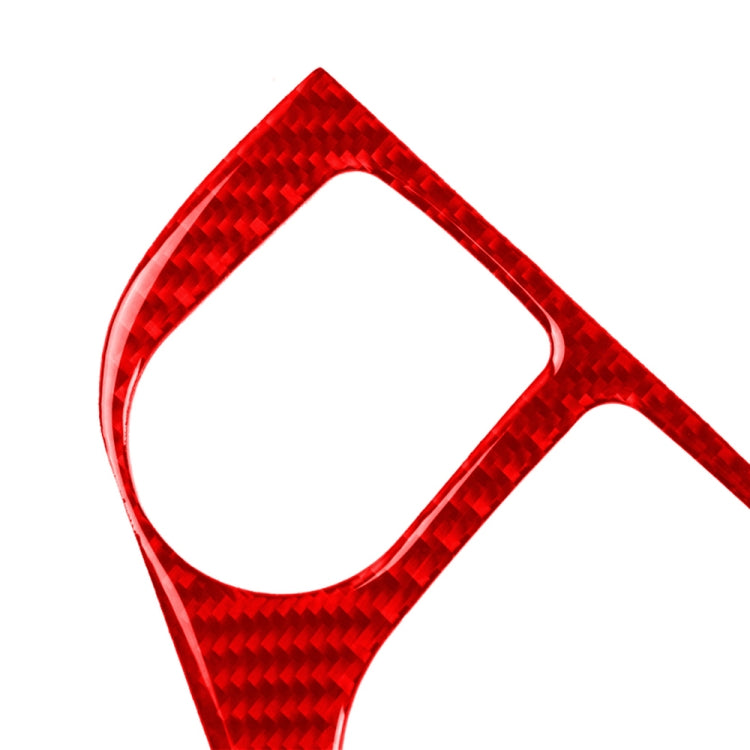 Car Carbon Fiber Gear Panel Decorative Sticker for Infiniti Q50 2014-2020, Left Drive (Red) - Steering Wheel Accessories by PMC TechLife | Online Shopping South Africa | PMC TechLife | Buy Now Pay Later Mobicred