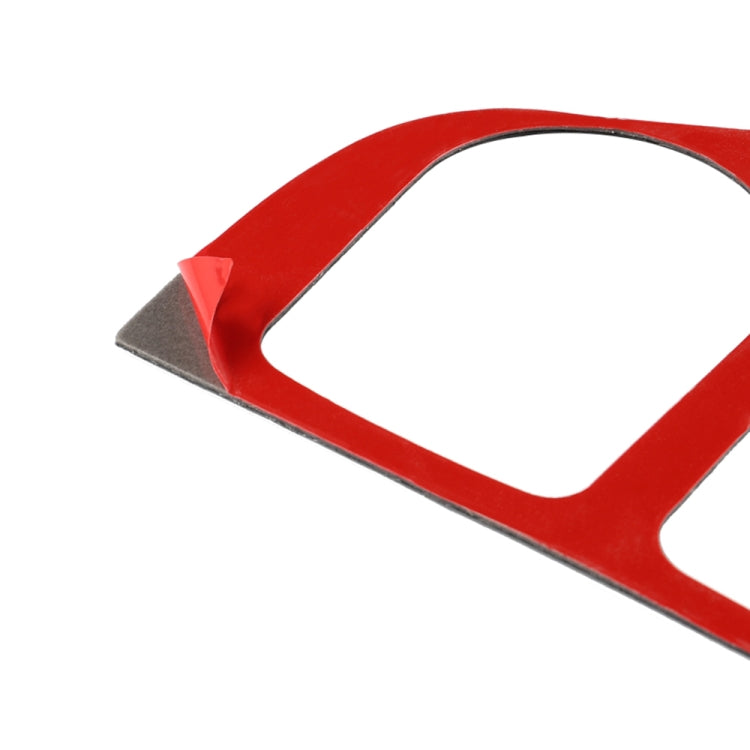 Car Carbon Fiber Gear Panel Decorative Sticker for Infiniti Q50 2014-2020, Left Drive (Red) - Steering Wheel Accessories by PMC TechLife | Online Shopping South Africa | PMC TechLife | Buy Now Pay Later Mobicred