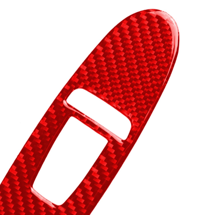 Car Carbon Fiber B Style Window Glass Lift Panel Decorative Sticker for Infiniti Q50 2014-2020, Left Drive (Red) - Steering Wheel Accessories by PMC TechLife | Online Shopping South Africa | PMC TechLife | Buy Now Pay Later Mobicred