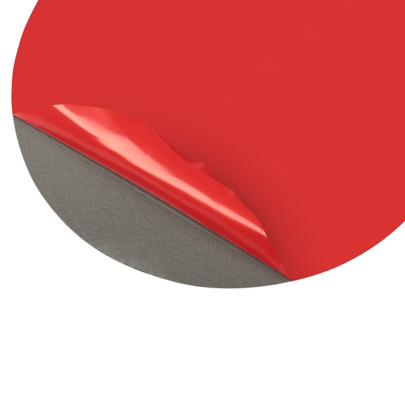 Car Carbon Fiber Fuel Tank Cap Decorative Sticker for Nissan 370Z / Z34 2009-, Left and Right Drive Universal (Red)