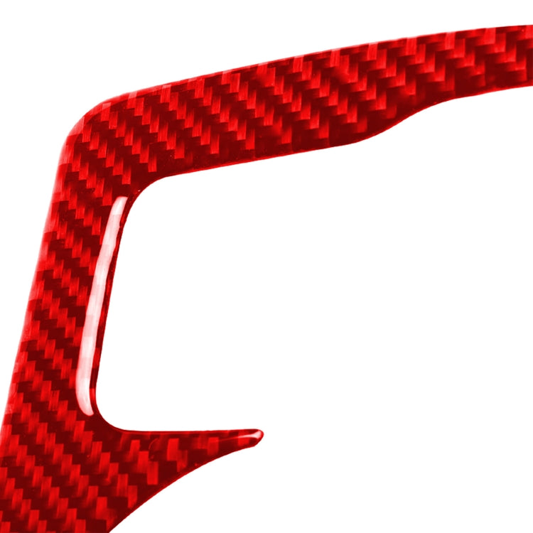 5 in 1 Car Carbon Fiber Gear Water Cup Holder Panel Decorative Sticker for Nissan 370Z / Z34 2009-, Left Drive (Red) - Car Interior Mouldings by PMC TechLife | Online Shopping South Africa | PMC TechLife | Buy Now Pay Later Mobicred
