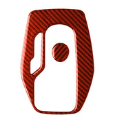 Car Carbon Fiber Gear Frame Decorative Sticker for Chevrolet Camaro 2017-2019, Left Drive (Red)