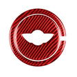 2 in 1 Car Carbon Fiber Steering Wheel Decorative Sticker for BMW Mini R55 R56 Countryman R60 Paceman R61 2007-2013, Left and Right Drive Universal(Red) - Car Interior Mouldings by PMC TechLife | Online Shopping South Africa | PMC TechLife | Buy Now Pay Later Mobicred