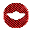 Car Carbon Fiber Steering Wheel Logo Decorative Sticker for BMW Mini R55 R56 Countryman R60 Paceman R61 2007-2013, Left and Right Drive Universal (Red) - Car Interior Mouldings by PMC TechLife | Online Shopping South Africa | PMC TechLife | Buy Now Pay Later Mobicred