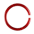 Car Carbon Fiber Steering Wheel Ring Decorative Sticker for BMW Mini R55 R56 Countryman R60 Paceman R61 2007-2013, Left and Right Drive Universal(Red) - Car Interior Mouldings by PMC TechLife | Online Shopping South Africa | PMC TechLife | Buy Now Pay Later Mobicred
