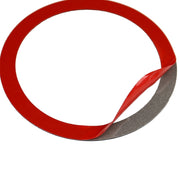 Car Carbon Fiber Steering Wheel Ring Decorative Sticker for BMW Mini R55 R56 Countryman R60 Paceman R61 2007-2013, Left and Right Drive Universal(Red)