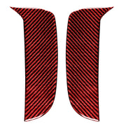 Car Carbon Fiber Daytime Running Light Decorative Sticker for Porsche Macan 2018-2021, Left and Right Drive Universal(Red)