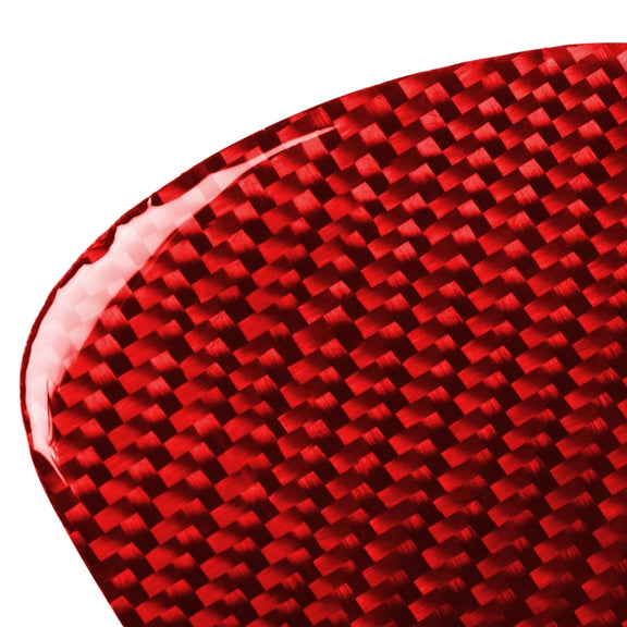 Car Carbon Fiber Daytime Running Light Decorative Sticker for Porsche Macan 2018-2021, Left and Right Drive Universal(Red)