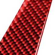 Car Carbon Fiber Daytime Running Light Decorative Sticker for Porsche Macan 2014-2018, Left and Right Drive Universal (Red)