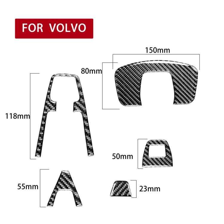 Car Carbon Fiber Reading Light B Decorative Sticker for Volvo XC90 2003-2014, Left and Right Drive Universal - Car Interior Mouldings by PMC TechLife | Online Shopping South Africa | PMC TechLife | Buy Now Pay Later Mobicred