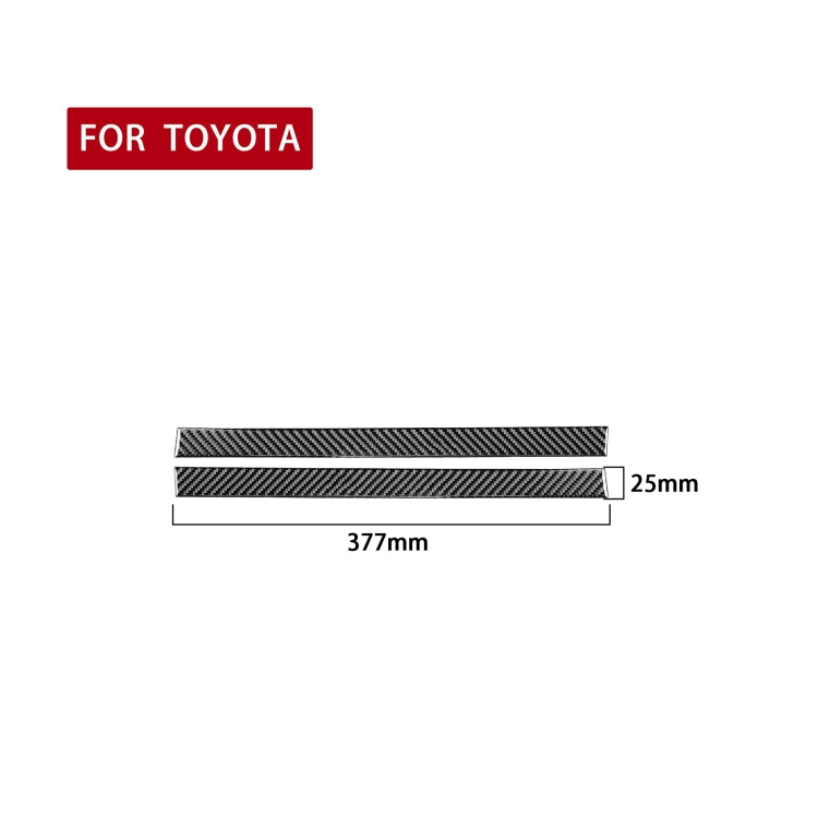 2 PCS / Set Carbon Fiber Car Rearview Mirror Anti-scratch Strip Decorative Sticker for Toyota Tundra 2014-2018, Left Right Driving - Decorative Strip by PMC TechLife | Online Shopping South Africa | PMC TechLife | Buy Now Pay Later Mobicred