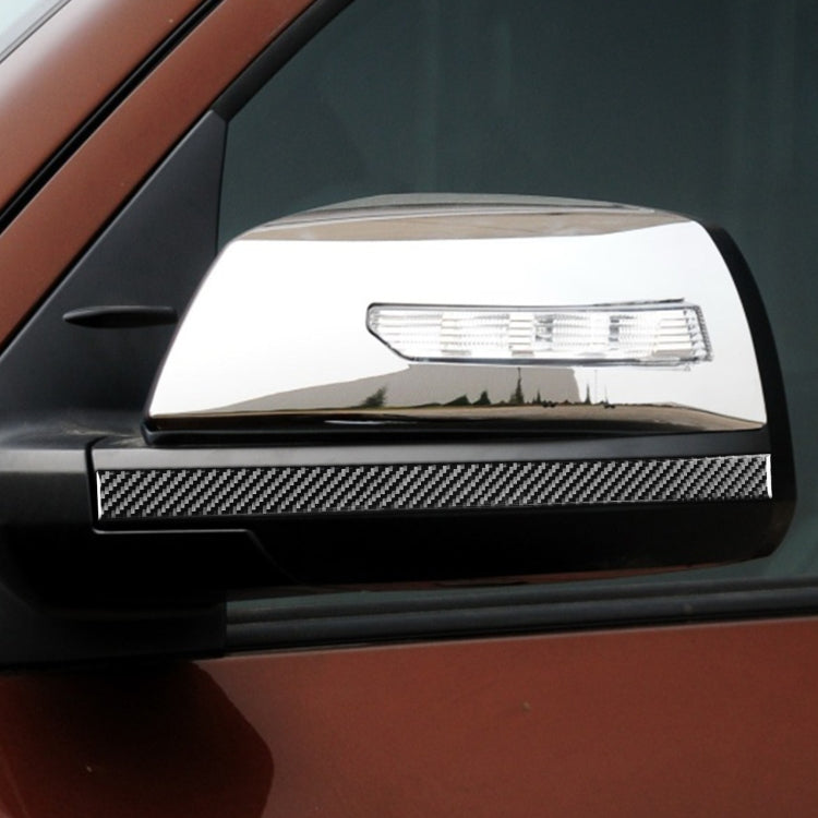 2 PCS / Set Carbon Fiber Car Rearview Mirror Anti-scratch Strip Decorative Sticker for Toyota Tundra 2014-2018, Left Right Driving