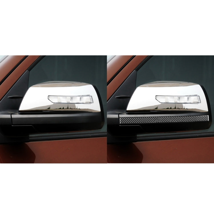2 PCS / Set Carbon Fiber Car Rearview Mirror Anti-scratch Strip Decorative Sticker for Toyota Tundra 2014-2018, Left Right Driving