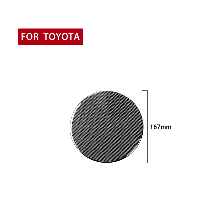 Carbon Fiber Car Fuel Tank Cover Decorative Sticker for Toyota Tundra 2014-2018, Left Right Driving Universal - Decorative Strip by PMC Jewellery | Online Shopping South Africa | PMC Jewellery | Buy Now Pay Later Mobicred