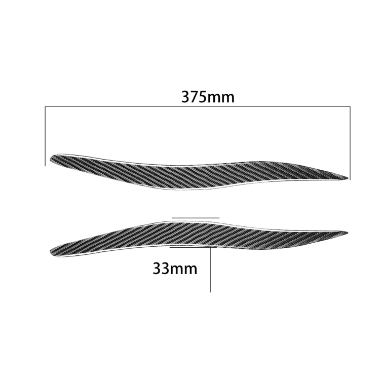 2 PCS / Set Carbon Fiber Car Lamp Eyebrow Decorative Sticker for Lexus IS250/ IS300 2006-2012, Drop Glue Version - Lamp Decoration by PMC TechLife | Online Shopping South Africa | PMC TechLife | Buy Now Pay Later Mobicred