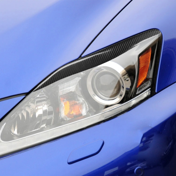 2 PCS / Set Carbon Fiber Car Lamp Eyebrow Decorative Sticker for Lexus IS250/ IS300 2006-2012, Drop Glue Version - Lamp Decoration by PMC TechLife | Online Shopping South Africa | PMC TechLife | Buy Now Pay Later Mobicred