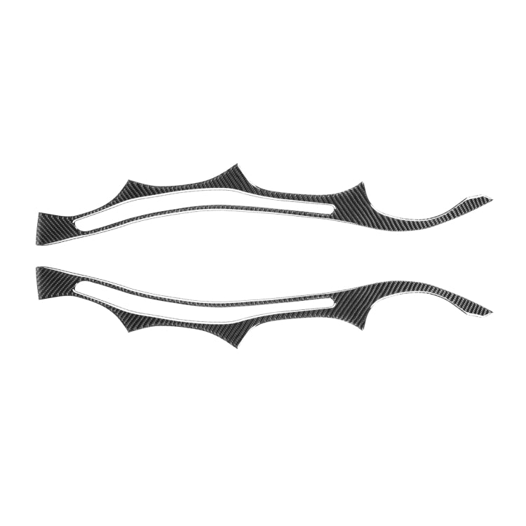 2 PCS / Set Carbon Fiber Car Lamp Eyebrow Decorative Sticker for BMW E60 5 Series 2004-2010, Drop Glue Version - Lamp Decoration by PMC TechLife | Online Shopping South Africa | PMC TechLife | Buy Now Pay Later Mobicred