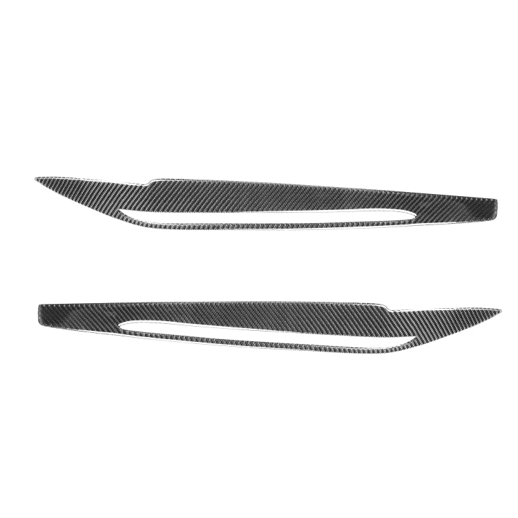 2 PCS / Set Carbon Fiber Car Lamp Eyebrow Decorative Sticker for BMW X5 / F15 2014-2018, Drop Glue Version - Lamp Decoration by PMC TechLife | Online Shopping South Africa | PMC TechLife | Buy Now Pay Later Mobicred