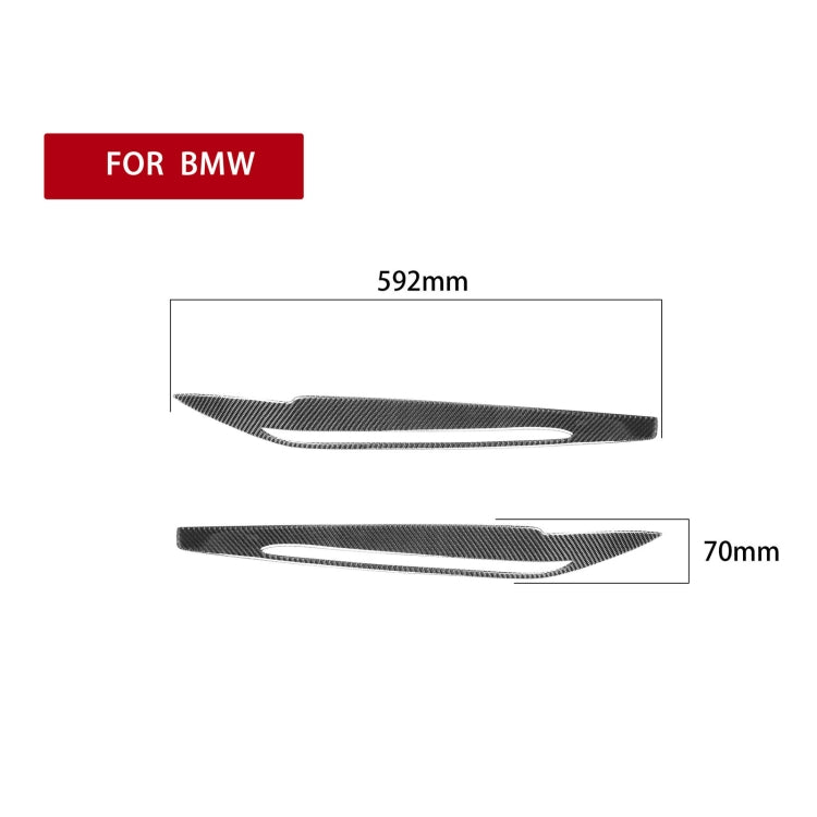 2 PCS / Set Carbon Fiber Car Lamp Eyebrow Decorative Sticker for BMW X5 / F15 2014-2018, Drop Glue Version - Lamp Decoration by PMC TechLife | Online Shopping South Africa | PMC TechLife | Buy Now Pay Later Mobicred