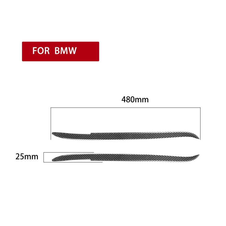 2 PCS / Set Carbon Fiber Car Lamp Eyebrow Decorative Sticker for BMW E39 1997-2003, Drop Glue Version - Lamp Decoration by PMC TechLife | Online Shopping South Africa | PMC TechLife | Buy Now Pay Later Mobicred