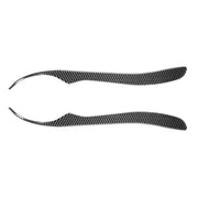 2 PCS / Set Carbon Fiber Car Lamp Eyebrow Decorative Sticker for Lexus IS200 1998-2005, Drop Glue Version