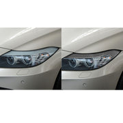 2 PCS / Set Carbon Fiber Car Lamp Eyebrow Decorative Sticker for BMW Z4 / E89 2009-2015, Drop Glue Version