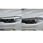 2 PCS / Set Carbon Fiber Car Lamp Eyebrow Decorative Sticker for BMW 5 Series G30 / G38 2018, Drop Glue Version