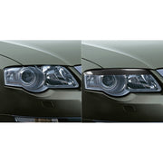 2 PCS / Set Carbon Fiber Car Lamp Eyebrow Decorative Sticker for Volkswagen Passat B6 3C 2005-2010, Drop Glue Version