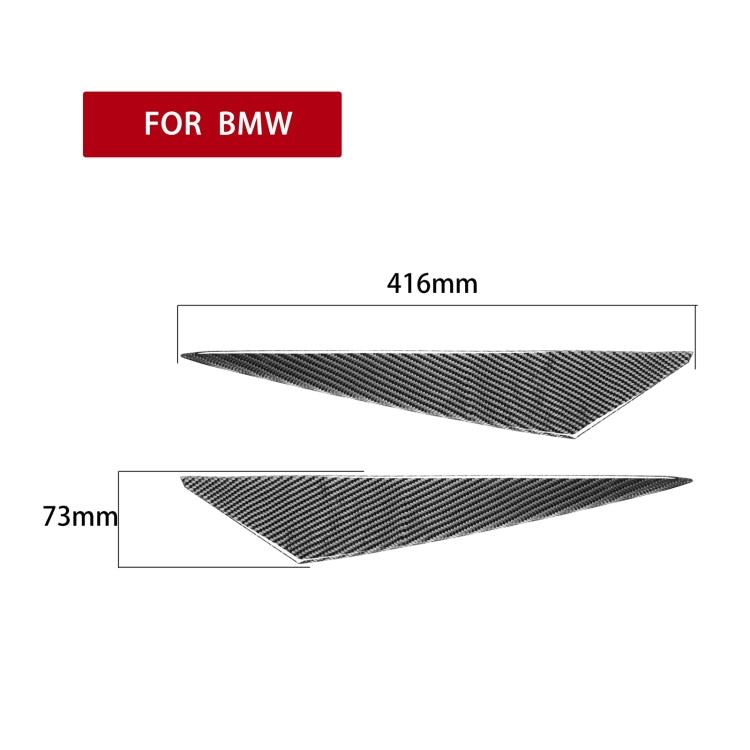 2 PCS / Set Carbon Fiber Car Lamp Eyebrow Decorative Sticker for BMW X1/E84 2009-2014, Drop Glue Version - Lamp Decoration by PMC TechLife | Online Shopping South Africa | PMC TechLife | Buy Now Pay Later Mobicred