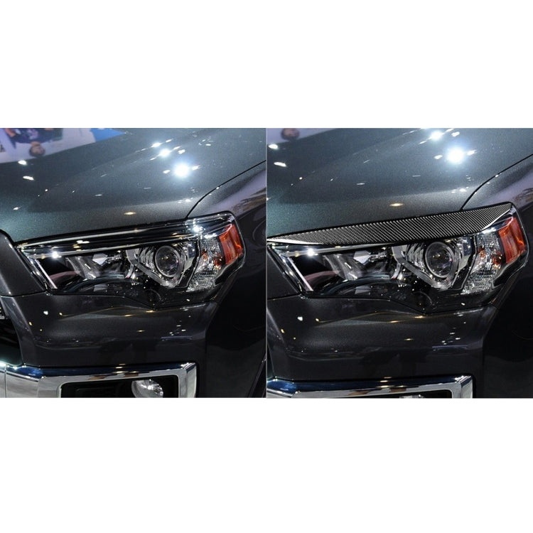 4 PCS / Set Carbon Fiber Car Light Eyebrow Decorative Sticker for Toyota 4Runner 2010-2020 - Lamp Decoration by PMC TechLife | Online Shopping South Africa | PMC TechLife | Buy Now Pay Later Mobicred