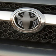 4 PCS / Set Carbon Fiber Car Front Middle Net Logo Decorative Sticker for Toyota 4Runner 2010-2020