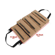 Car Auto Multi-function Canvas Storage Bag Portable Tool Bag Hanging Pocket Bag (Army Green)