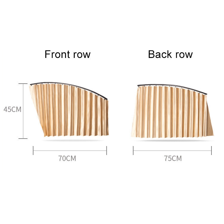 4 in 1 Car Auto Sunshade Curtains Windshield Cover Set (Gold) - Aluminum Film PEVA by PMC TechLife | Online Shopping South Africa | PMC TechLife | Buy Now Pay Later Mobicred