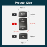 For BMW 3 Series Left Driving Car Central Control Multi-function Sport Button 6131 9252 912(Red)