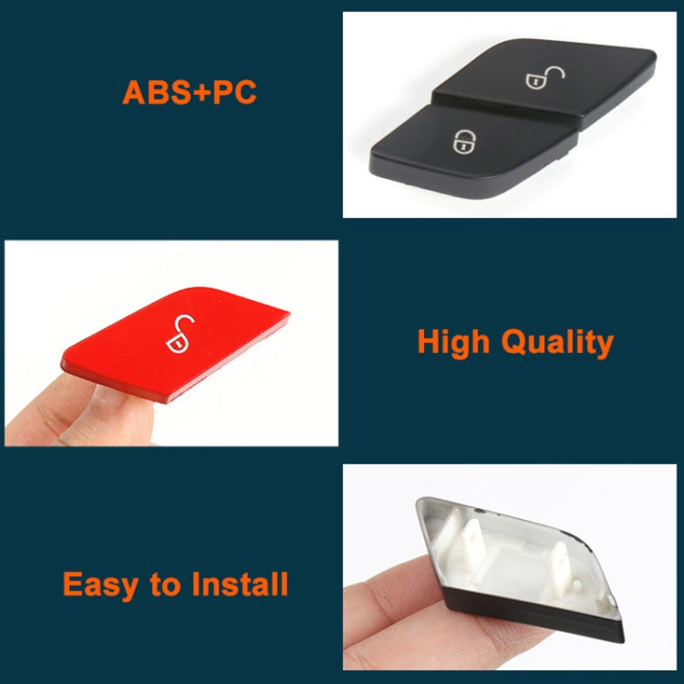 For Mercedes-Benz E-Class 2016-2021 Left Driving Car Left Side Door Lock Switch Buttons 2059055251 (Red)