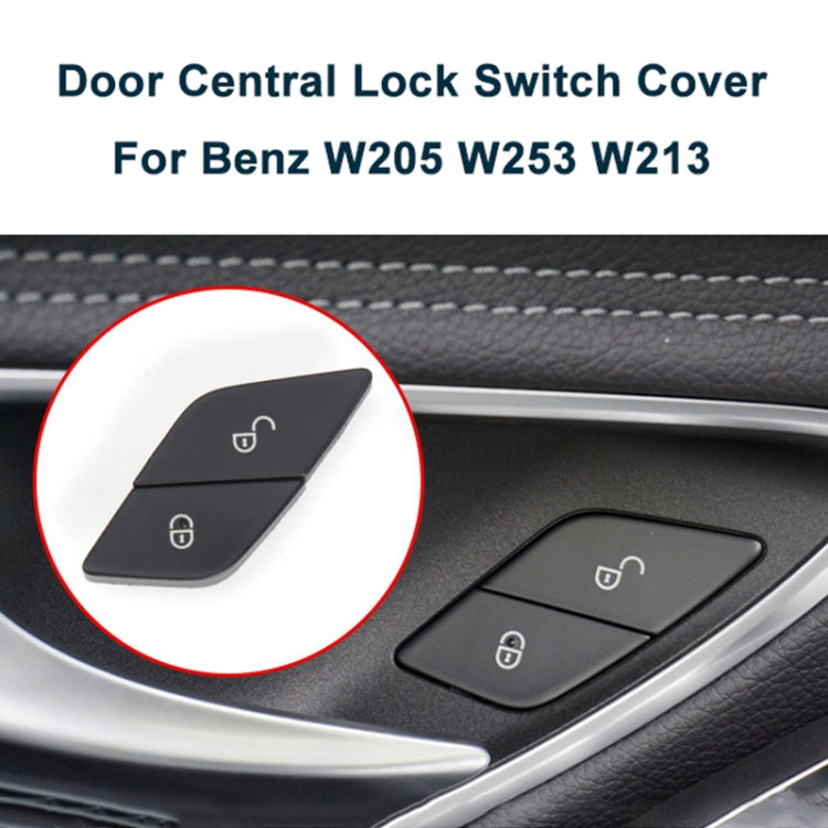 For Mercedes-Benz E-Class 2016-2021 Left Driving Car Left Side Door Lock Switch Buttons 2059055251 (Red) - Car Switches by PMC TechLife | Online Shopping South Africa | PMC TechLife | Buy Now Pay Later Mobicred