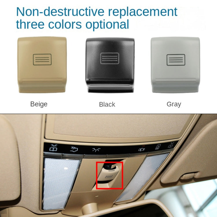 For Mercedes-Benz W221 2006-2013 Left Driving Car Sunroof Switch Button Dome Light Button(Beige) - Car Switches by PMC TechLife | Online Shopping South Africa | PMC TechLife | Buy Now Pay Later Mobicred