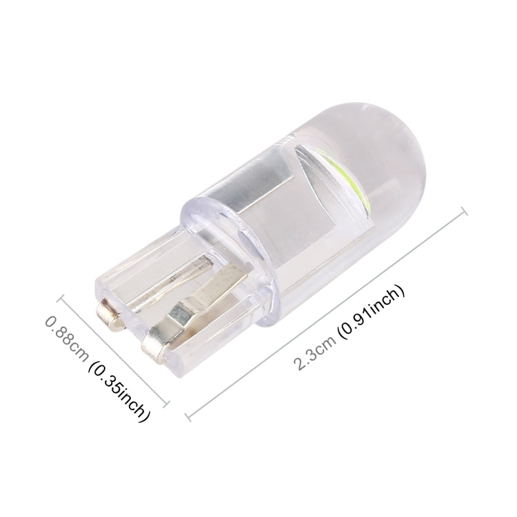 50pcs T10 DC24V / 0.36W / 0.03A Car Clearance Light COB Lamp Beads (Green Light)