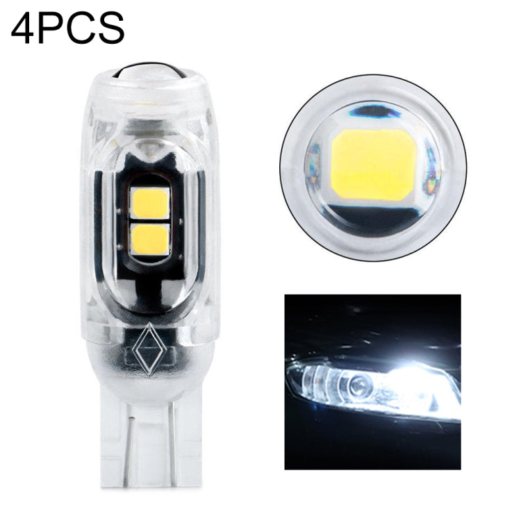 4pcs T10 DC12V /  0.84W / 0.07A / 150LM Car Clearance Light 5LEDs SMD-3030 Lamp Beads with lens (White Light) - Clearance Lights by PMC TechLife | Online Shopping South Africa | PMC TechLife | Buy Now Pay Later Mobicred